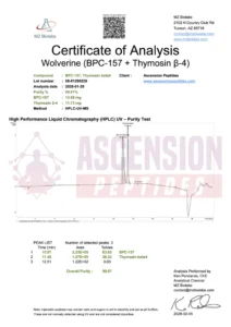 BPC-157 10mg+TB-500 10mg (Wolverine Stack 20mg)