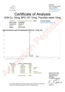 GHK-CU 50mg+BPC-157 10mg+TB-500 10mg(GLOW 70mg)
